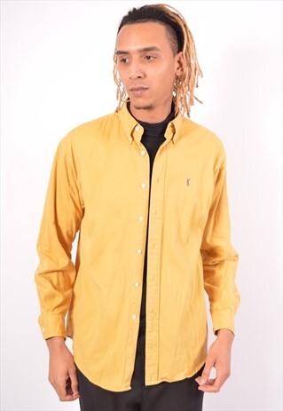 VINTAGE YVES SAINT LAURENT SHIRT YELLOW