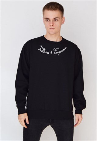 SALE - BLACK TATTOO SWEATSHIRT
