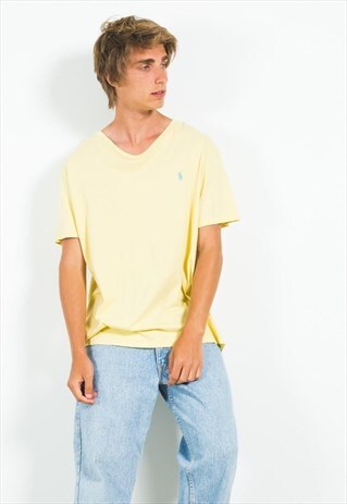 VINTAGE 80S POLO RALPH LAUREN SPORT T-SHIRT / S4841