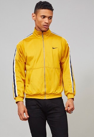 VINTAGE 1990'S YELLOW SPORTS NIKE JACKET