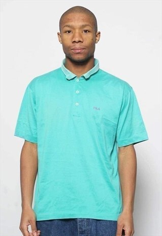 VINTAGE FILA POLO SHIRT GREEN