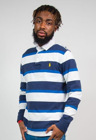 POLO RALPH LAUREN STRIPED RUGBY STYLE SHIRT