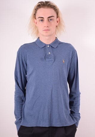 POLO RALPH LAUREN MENS VINTAGE POLO SHIRT MEDIUM 90S