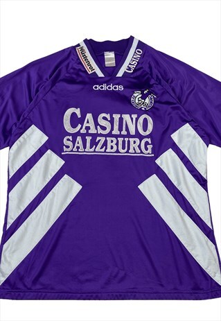 Vintage 1995 adidas casino salzburg football jersey