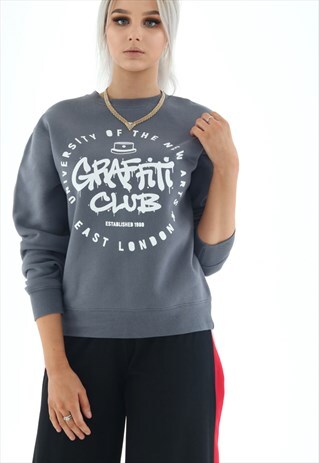 GRAFFITI CLUB GREY SWEATSHIRT