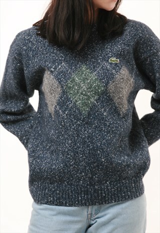 90S VINTAGE LACOSTE WOOL COZY JUMPER KNITTED SWEATER 549