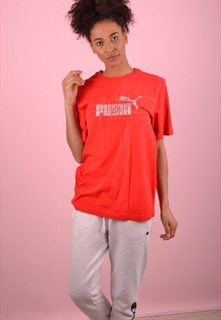 RED PUMA T-SHIRT GBT4532