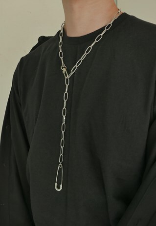 SAFETYPIN LONG CHAIN CHOKER