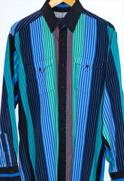 Vintage 90's American Cotton Striped Shirt