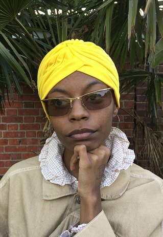 YELLOW TURBAN SCARF