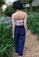STRAPPY VEST TOP WITH CHECK DESIGN