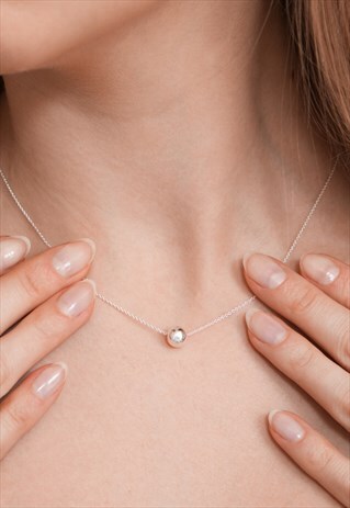 SPHERE NECKLACE STERLING SILVER