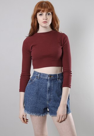 VINTAGE 90S LEE DENIM HIGH WAISTED CUT OFF SHORTS