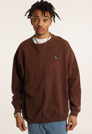 VINTAGE NIKE EMBROIDERED LOGO SWEATSHIRT