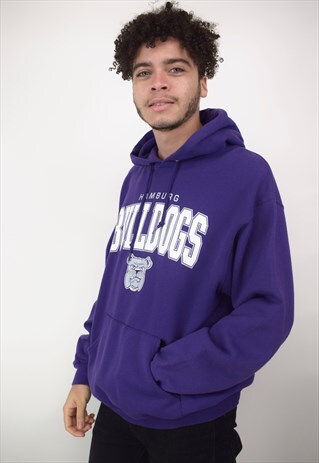 VINTAGE 90'S PURPLE BULLDOGS HOODIE