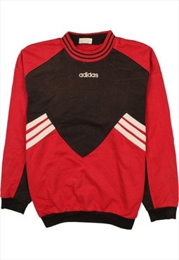 Vintage 90's Adidas Sweatshirt Retro Crew Neck Red,