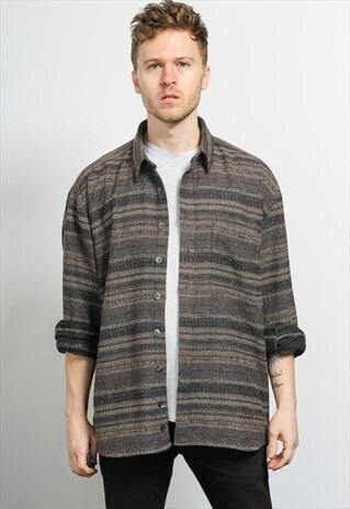 VINTAGE AZTEC PATTERNED SHIRT