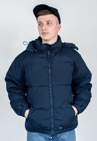 CHAMPION VINTAGE RETRO CHAMPION BLUE SHELL JACKET