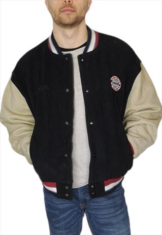 ADIDAS F.C BAYERN MUNICH VARSITY JACKET SIZE LARGE