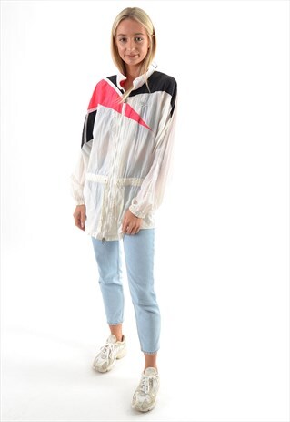 WHITE REEBOK TRACK JACKET GTJ3915