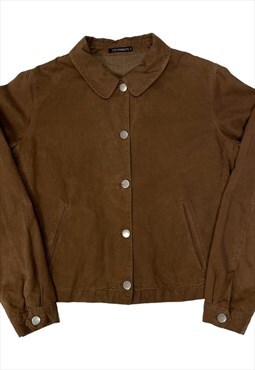 CP Company Vintage Women's Brown Button-Up Denim Jacket