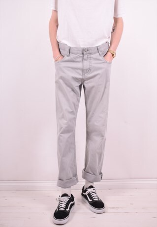 CARHARTT MENS VINTAGE JEANS W33 L32 GREY 90'S