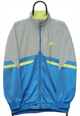Vintage Nike 90s Blue Tracksuit Jacket Womens