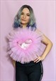 BLUSH PINK SWEET HEART TULLE CROP TOP