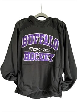 Y2K hoodie Buffalo embroidered spell out Hockey