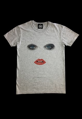 THE FACE TEE GRAPHIC TSHIRT IN GREY SIZE SMALL