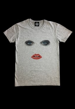 The Face Tee Graphic Tshirt in Grey Size Small