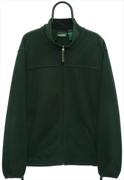 Vintage LL Bean Dark Green Full Zip Fleece Mens