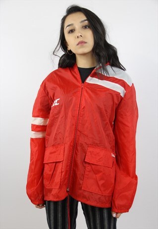 VINTAGE PATTERNED RED LIGHT SPORTS JACKET