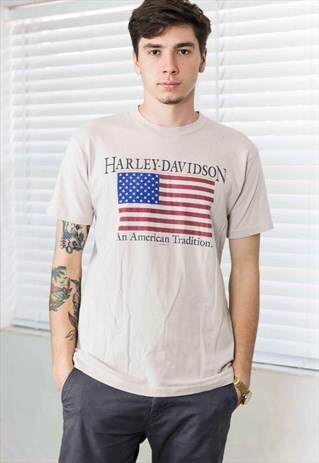 VINTAGE HARLEY-DAVIDSON T-SHIRT LOGO 90S M 7.1