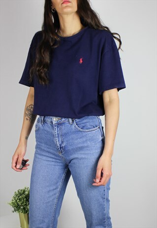 VINTAGE POLO RALPH LAUREN TSHIRT W LOGO FRONT