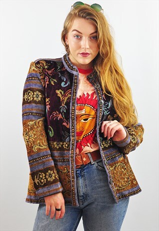 VINTAGE TAPESTRY PATTERNED JACKET