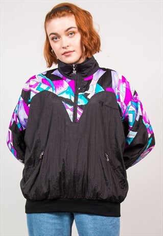 VINTAGE 90'S TRACKSUIT JACKET QUARTER ZIP