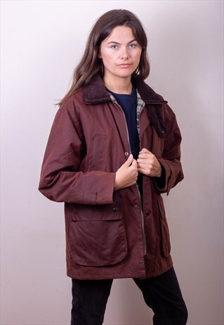 BURGUNDY WAX JACKET