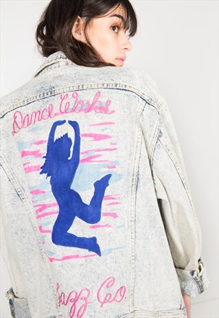 VINTAGE 80S LEE PATCHED DENIM JACKET / S0149