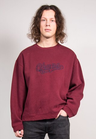 90'S VINTAGE RALPH LAUREN CHAPS MAROON SWEATER