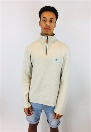 TIMBERLAND EMBROIDERED ZIP UP SWEATSHIRT