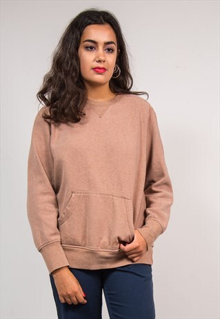 90'S VINTAGE BEIGE CARHARTT SWEATSHIRT JUMPER