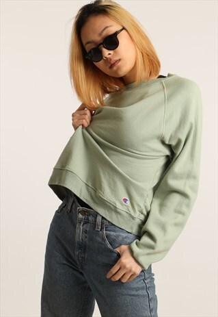 VINTAGE CHAMPION EMBROIDERED LOGO SWEATSHIRT