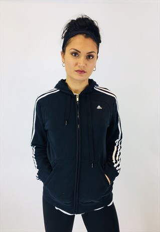 VINTAGE ADIDAS 3 STRIPE CLASSIC HOODIE