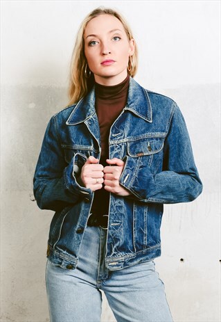 VINTAGE 80S BROKEN IN DENIM JACKET