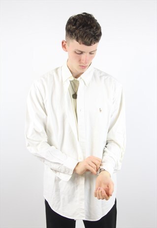 VINTAGE POLO RALPH LAUREN CREAM SHIRT