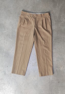Vintage 90s Baggy Brown beige Oversize Dad Pants