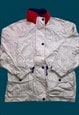 Vintage cream coat with hidden hood