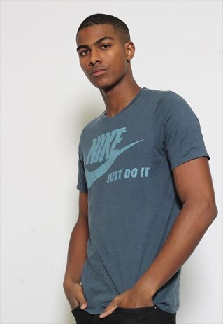 VINTAGE NIKE LOGO T-SHIRT BLUE