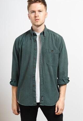 VINTAGE CORDUROY SHIRT GREEN